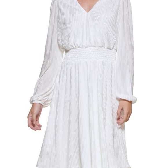 Kensie Crinkle Blouson Dress - Picture 1 of 5